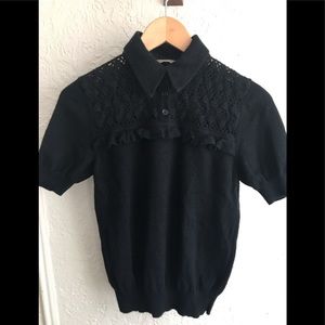 Bottega Veneta cashmere polo collar sweater knit
